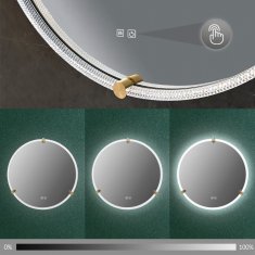 Stensko ogledalo LED 70cm BL805