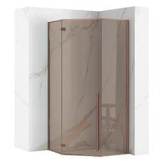 Tuš kabina Rea DIAMOND 90x90 COPPER BRUSH