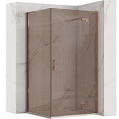 Tuš kabina REA Hugo 100x80 Copper Brush