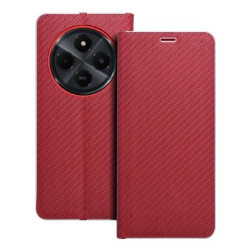 OEM LUNA Book Carbon torbica za XIAOMI Redmi 14C rdeča