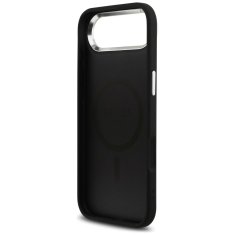 Guess GUESS ovitek za IPHONE 17 Air, združljiv z MagSafe GUHMP17MP4TSRCMK (PU 4G z logotipom trikotnika SL) črn