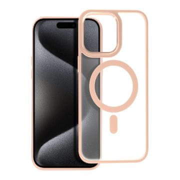 OEM MATTE MAG COVER ovitek, združljiv z MagSafe za iPhone 15 Pro Max, roza