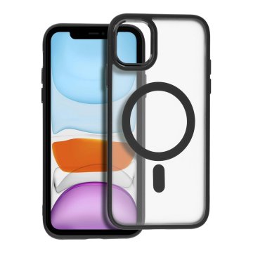 OEM MATTE MAG COVER ovitek, združljiv z MagSafe za IPHONE 11 črn