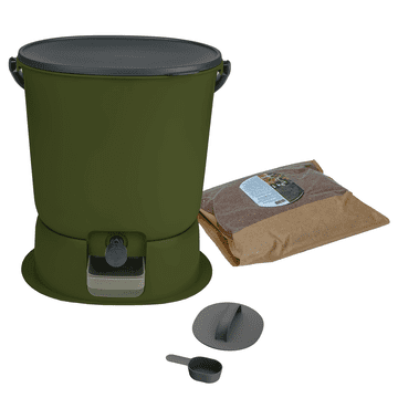 Skaza BOEssential kuhinjski kompostnik, 15,3 l, olivni (102394)