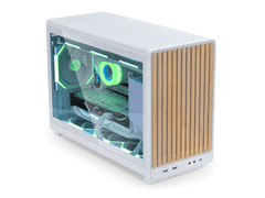 Lian Li Računalniško ohišje DAN Cases A3 Wood, kaljeno steklo, Micro-ATX, belo