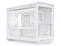Lian Li Računalniško ohišje DAN Cases A3 Wood, kaljeno steklo, Micro-ATX, belo