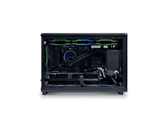 Lian Li Računalniško ohišje DAN Cases A3 Wood, kaljeno steklo, Micro-ATX, črno