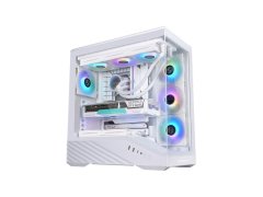 Lian Li Računalniško ohišje Vector V100, ATX, Midi-Tower, kaljeno steklo, belo