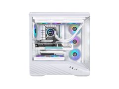 Lian Li Računalniško ohišje Vector V100, ATX, Midi-Tower, kaljeno steklo, belo