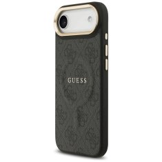 Guess GUESS ovitek za iPhone 17 Air, združljiv z MagSafe GUHMP17MP4MSEGCK (PU 4G W/ Classic) črn