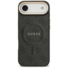 Guess GUESS ovitek za iPhone 17 Air, združljiv z MagSafe GUHMP17MP4MSEGCK (PU 4G W/ Classic) črn