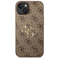 Guess GUESS ovitek za IPHONE 13 / 14 / 15 GUHCP14S4GMGBR (4G Big Metal Logo) rjava