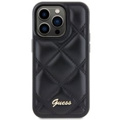 Guess GUESS ovitek za IPHONE 15 Pro Max GUHCP15XPSQSQSK (Quilted Metal Logo) črn