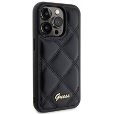 Guess GUESS ovitek za IPHONE 15 Pro Max GUHCP15XPSQSQSK (Quilted Metal Logo) črn