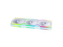 Lian Li Ventilator za ohišje UNI FAN SL Wireless 120 Reverse Blade ARGB PWM 120mm, 3 Pack + Kontroler, bel