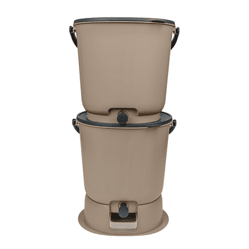 Skaza BOEssential kuhinjski kompostnik, SET+base, 15,3 l, kapučino (102197)