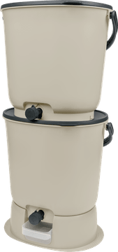 Skaza BOEssential kuhinjski kompostnik, SET+base, 15,3 l, kremno bela (102198)