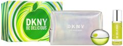 DKNY Be Delicious - EDP 100 ml + tělová mlha 125 ml + kosmetická taška