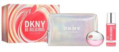 DKNY Be Delicious Fresh Blossom - EDP 100 ml + tělový závoj 125 ml + kosmetická taška