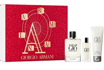 Giorgio Armani Acqua Di Gio Pour Homme - EDP 125 ml (plnitelná) + sprchový gel 75 ml + EDP 15 ml