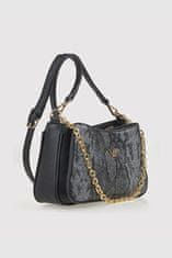 Verde Ženska torba čez telo 16-8177 z živalskim potiskom črne barve