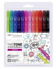 Tombow Komplet dvostranskih markerjev TwinTone - Brights
