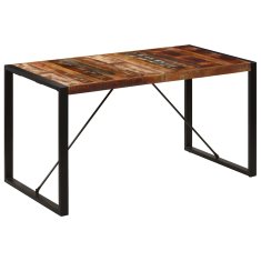 Vidaxl Jedilna miza 140x70x75 cm trden predelan les