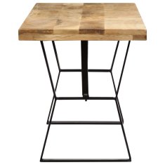 Vidaxl Klop iz trdnega mangovega lesa 110 cm