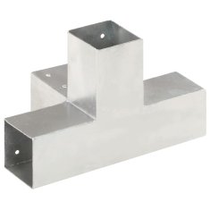 Vidaxl Spojnik za steber X oblike pocinkana kovina 71x71 mm