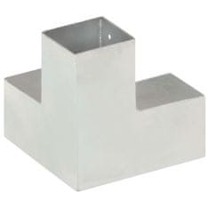 Vidaxl Spojnik za steber Y oblike pocinkana kovina 81x81 mm