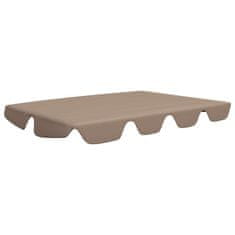 Vidaxl Streha za vrtno gugalnico taupe 150/130x105/70 cm