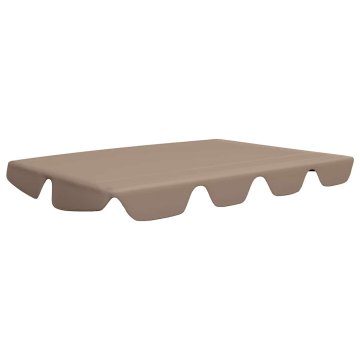 Vidaxl Streha za vrtno gugalnico taupe 150/130x105/70 cm