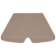 Vidaxl Streha za vrtno gugalnico taupe 150/130x105/70 cm