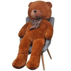 Vidaxl XXL plišasti medved rjave barve 85 cm