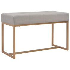 Vidaxl Klop 80 cm siv žamet