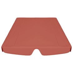 Vidaxl Streha za vrtno gugalnico terakota 188/168x145/110 cm