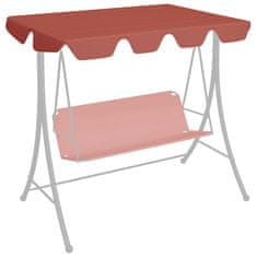 Vidaxl Streha za vrtno gugalnico terakota 188/168x145/110 cm