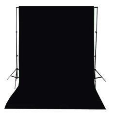 Vidaxl Ozadje iz bombaža brez stojala črno 300 x 300 cm