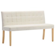 Vidaxl Klop 140 cm krem žamet