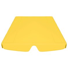 Vidaxl Streha za vrtno gugalnico rumena 188/168x145/110 cm