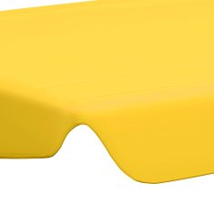 Vidaxl Streha za vrtno gugalnico rumena 188/168x145/110 cm