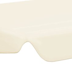 Vidaxl Streha za vrtno gugalnico krem 150/130x105/70 cm