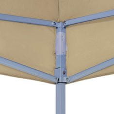 Vidaxl Streha za vrtni šotor 4x3 m bež 270 g/m²