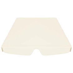 Vidaxl Streha za vrtno gugalnico krem 188/168x145/110 cm