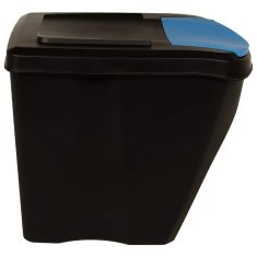 Vidaxl Koši za smeti 4 kosi antracitni 100 L