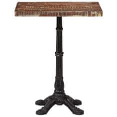 Vidaxl Bistro miza 60x60x76 cm trden predelan les