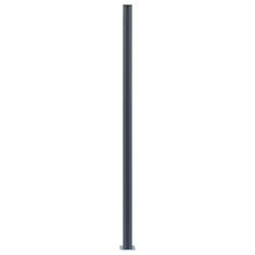 Vidaxl Ograjni stebrički 3 kosi temno sivi 185 cm aluminij