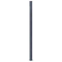 Vidaxl Ograjni stebrički 3 kosi temno sivi 185 cm aluminij