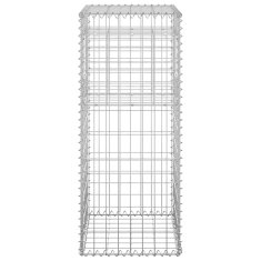 Vidaxl Gabionska košara steber 2 kosa 40x40x100 cm železo