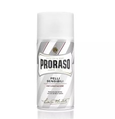 Proraso Potovalna pena za britje za občutljivo kožo Beli zeleni čaj (pena za britje) 50 ml